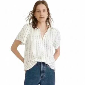 Madewell “Tie-Neck Tunic Top" Women's Size XXS Excellent Condition!